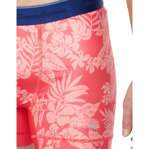 2 Pack Tommy Bahama Mesh Tech Boxer Briefs Underwear $58 Grey & Pink Aloha - Picture 8 of 11